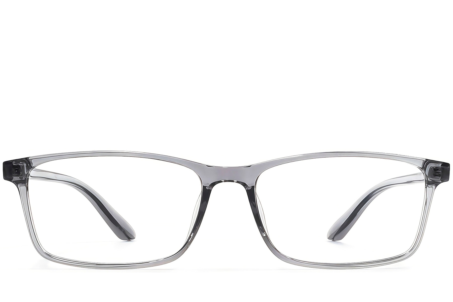 BS1924-0242_Grey_Rectangular_TR90_Glasses_front