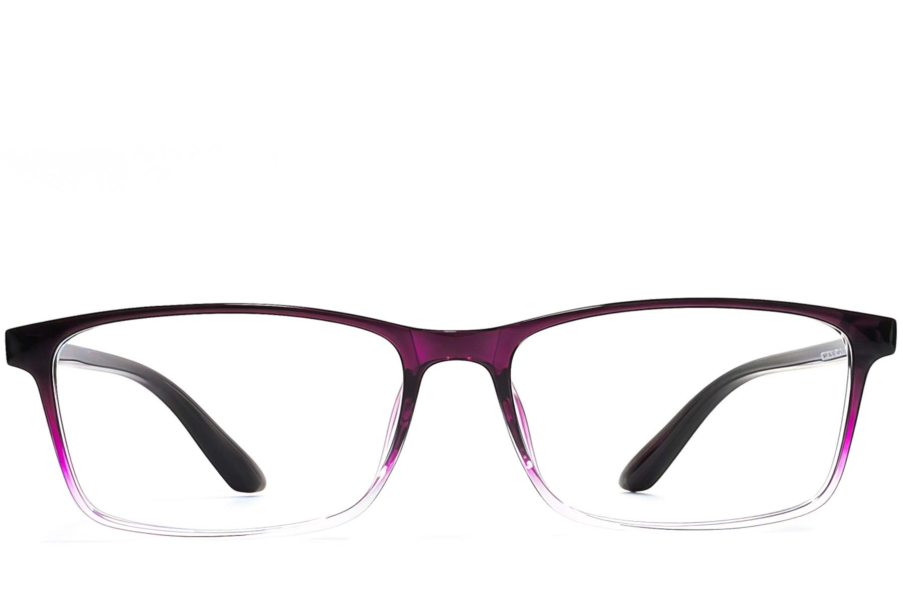 BS1924-0244_Purple_Rectangular_TR90_Glasses_front