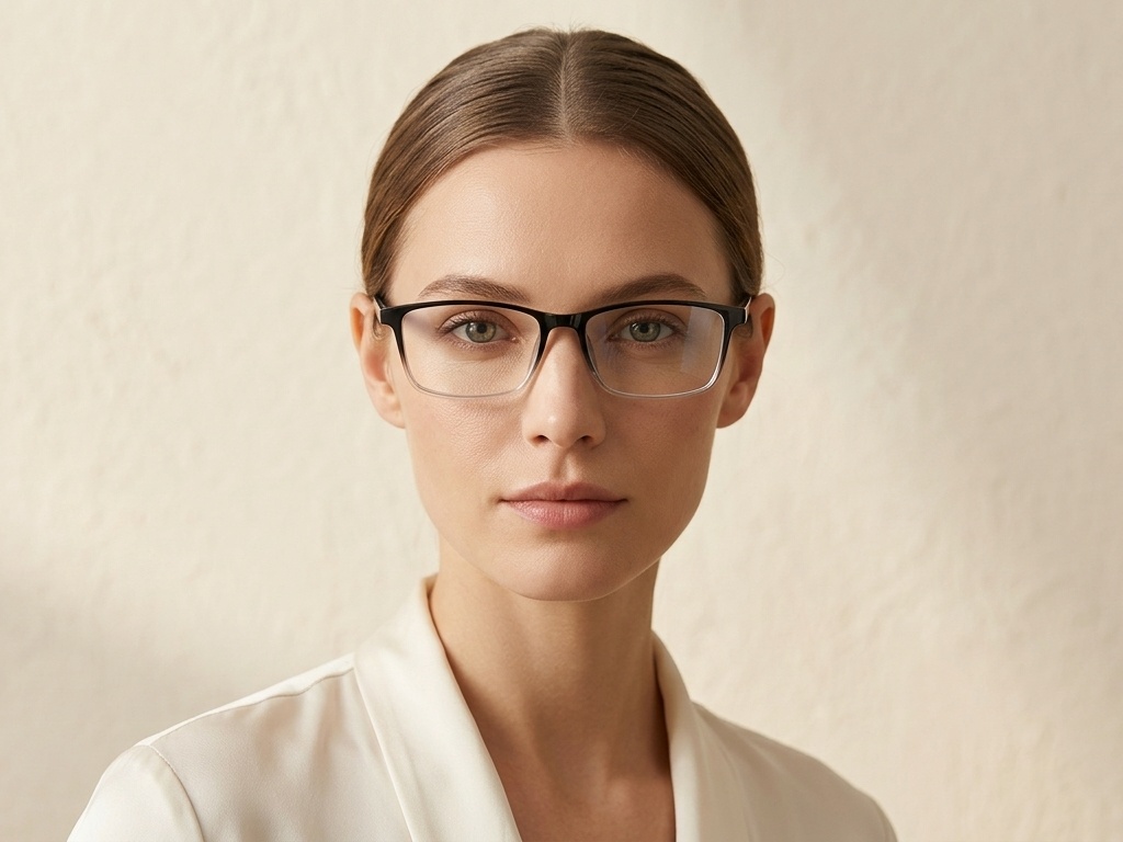 BS1924-0248_Black_Rectangular_TR90_Glasses-tryon_female