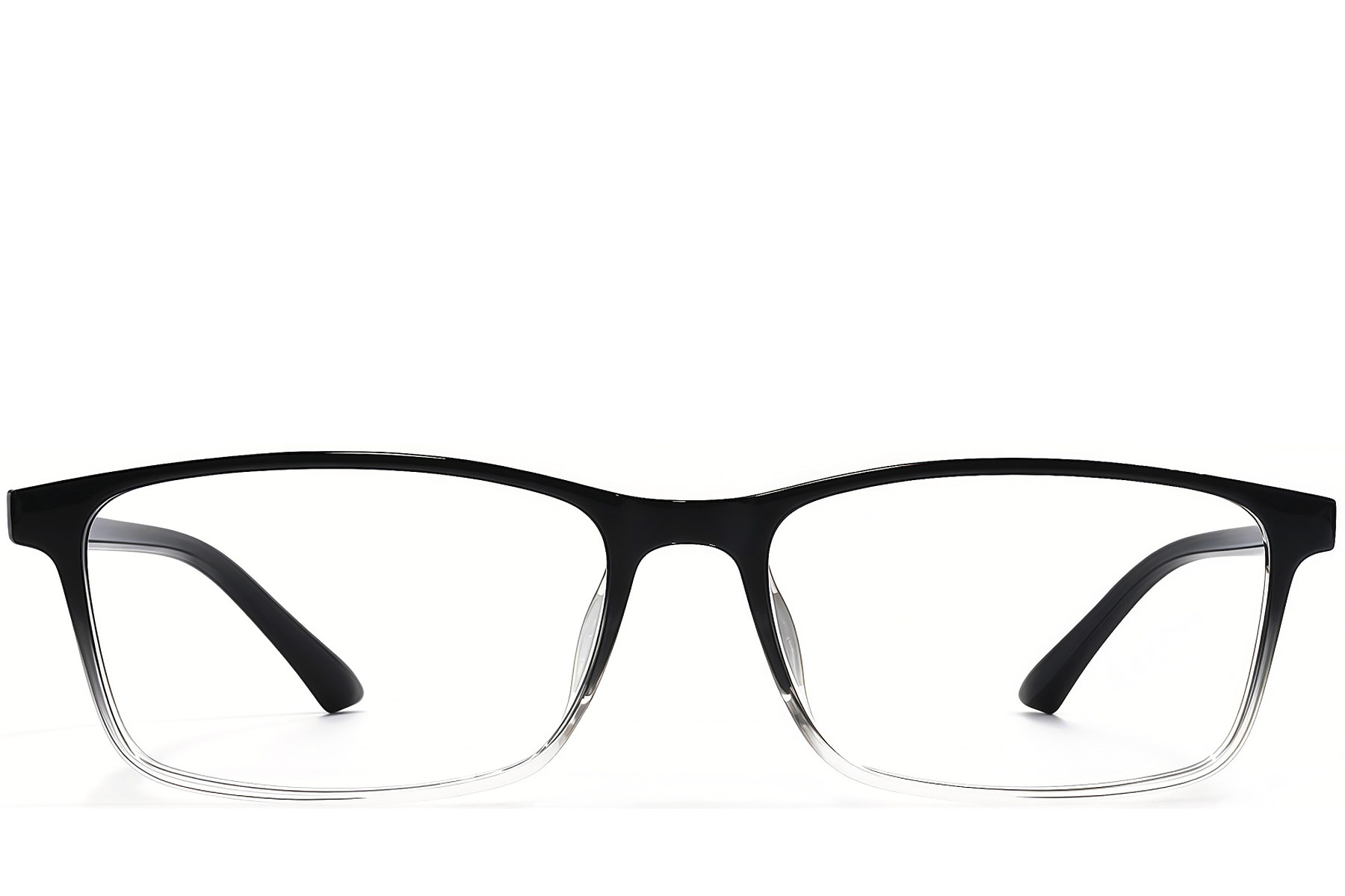 BS1924-0248_Black_Rectangular_TR90_Glasses_front