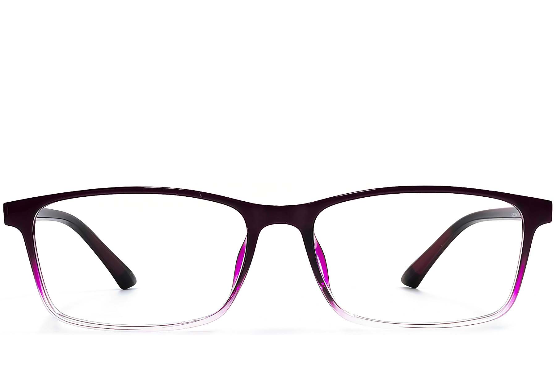 BS1924-0249_Purple_Rectangular_TR90_Glasses_front