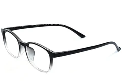 Rechteckige schwarze TR90-Brille #BS1924-0252