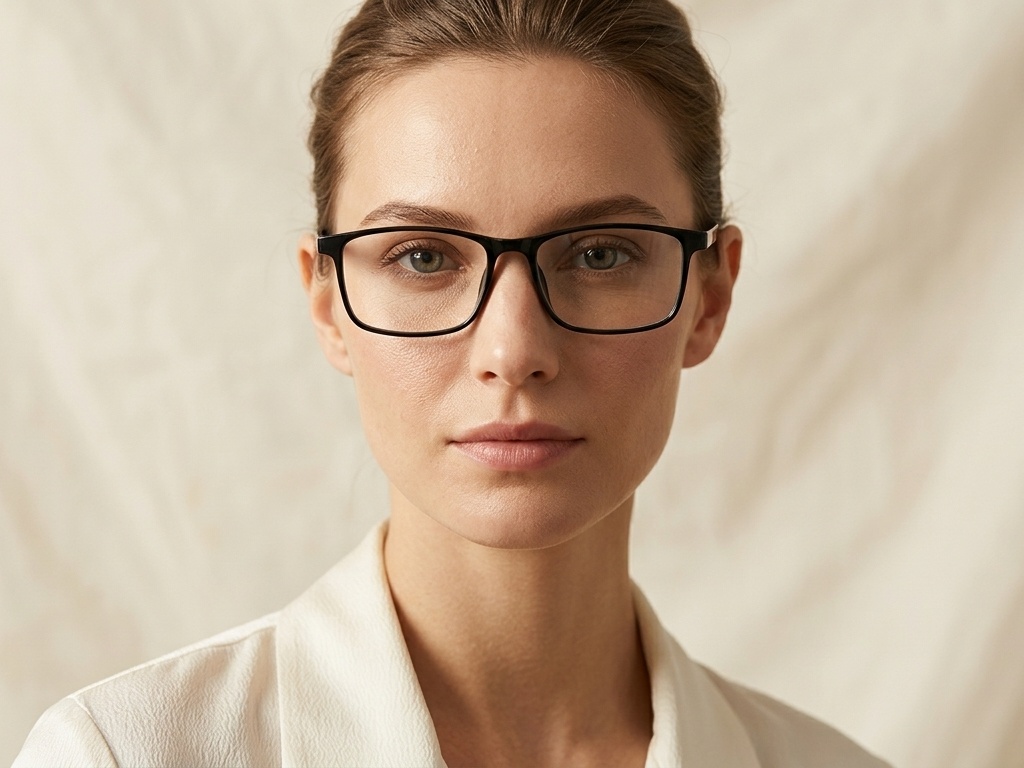 BS1924-0253_Black_Rectangular_TR90_Glasses-tryon_female