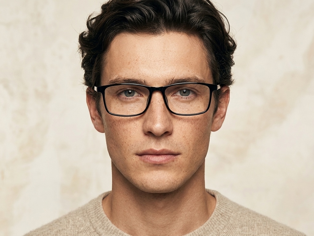 BS1924-0253_Black_Rectangular_TR90_Glasses-tryon_male
