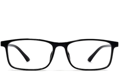 BS1924-0253_Black_Rectangular_TR90_Glasses_front