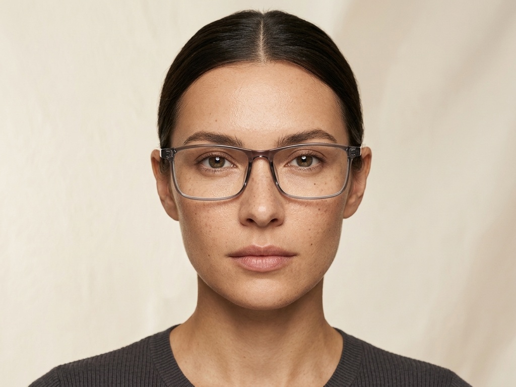 BS1924-0256_Grey_Rectangular_TR90_Glasses-tryon_female