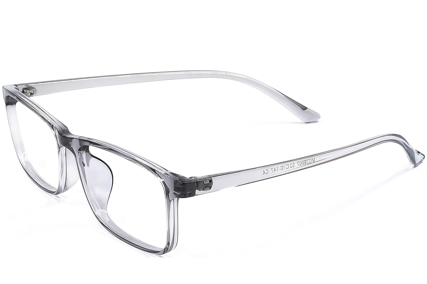 Rectangular Gray TR90 Glasses #BS1924-0256