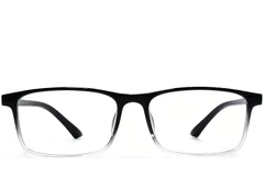BS1924-0257_Black_Rectangular_TR90_Glasses_front