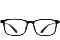 BS1924-0264_Black_Rectangular_TR90_Glasses_front
