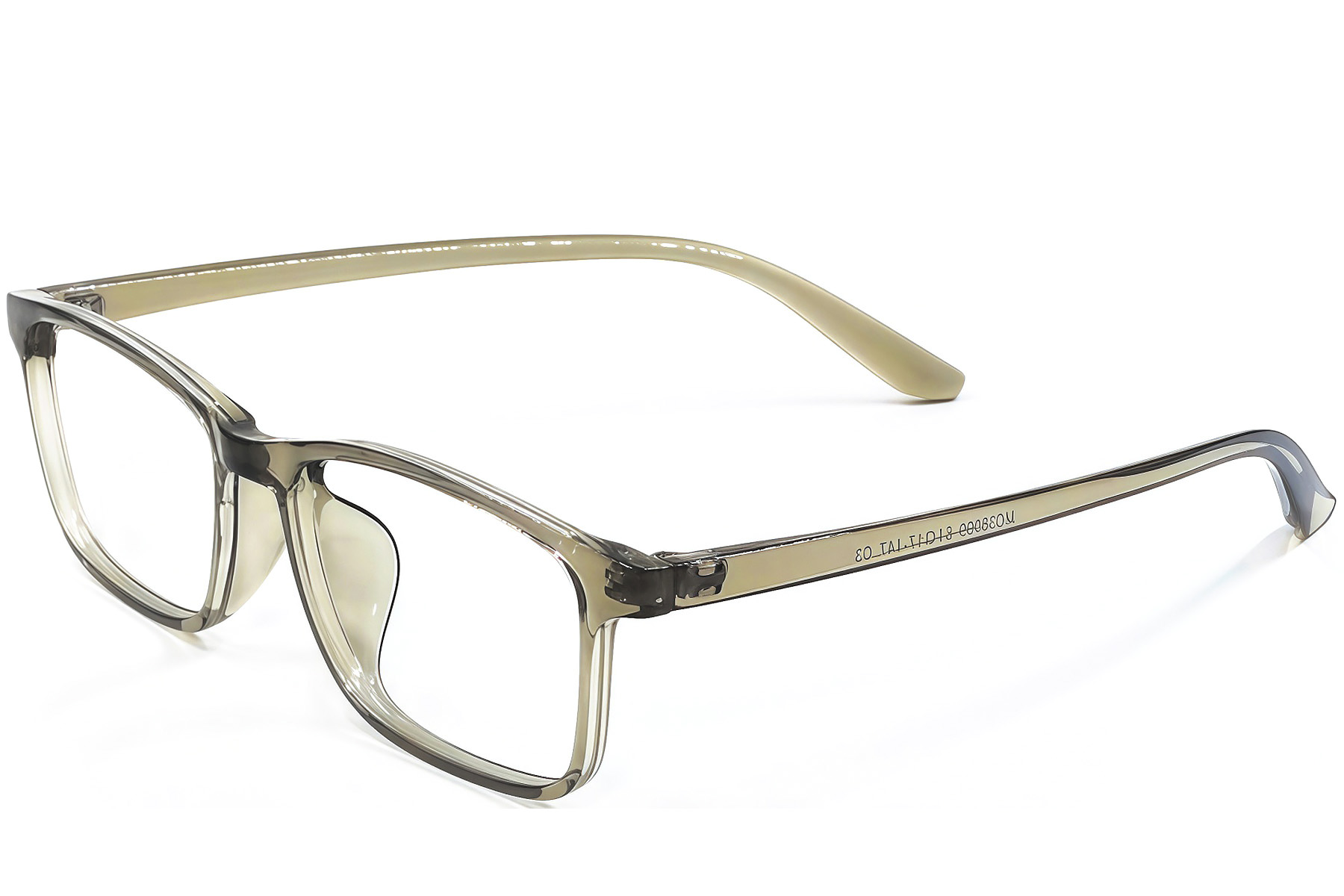 Rechteckige grüne TR90-Brille #BS1924-0265