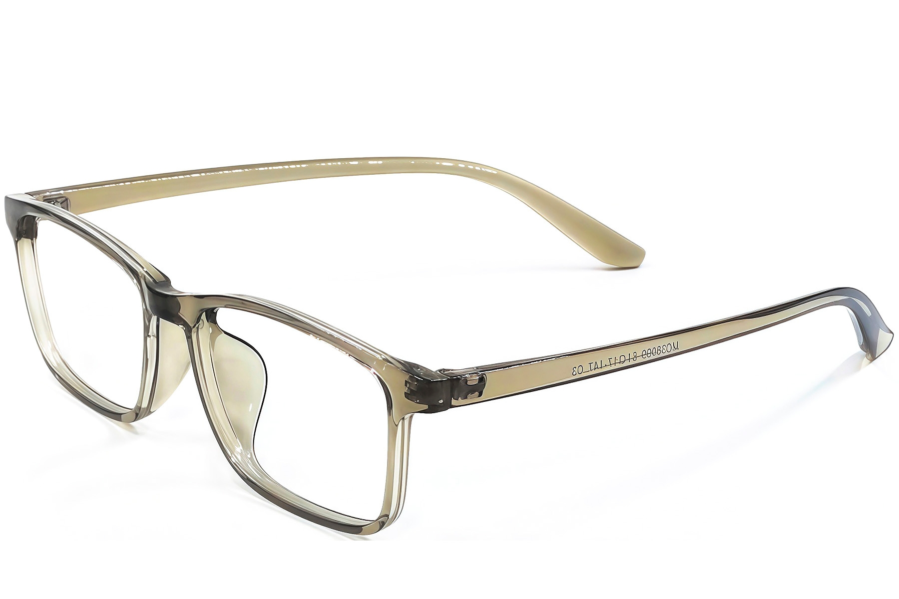 Rechteckige grüne TR90-Brille #BS1924-0265