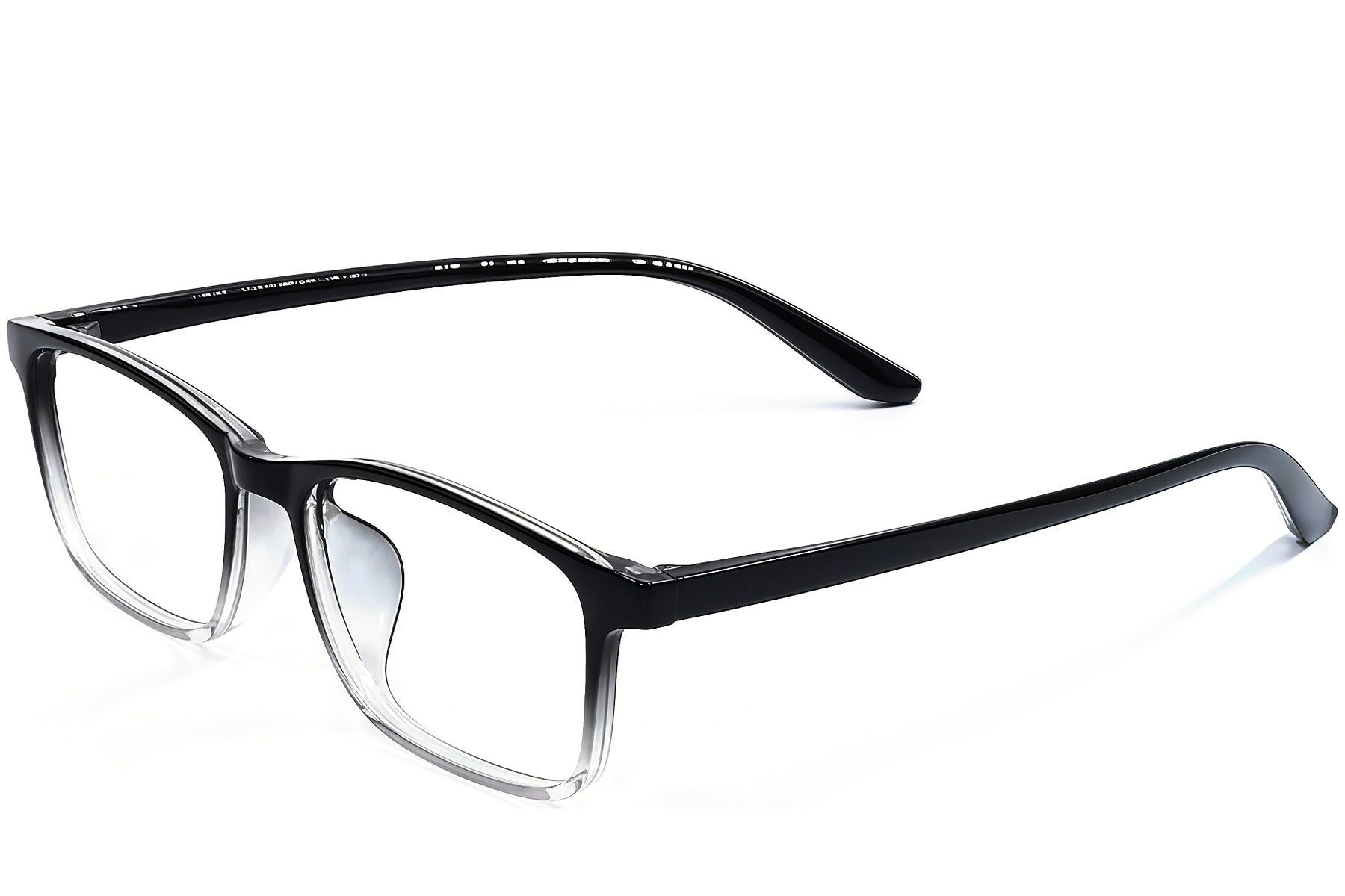 Rectangular Black TR90 Glasses #BS1924-0266