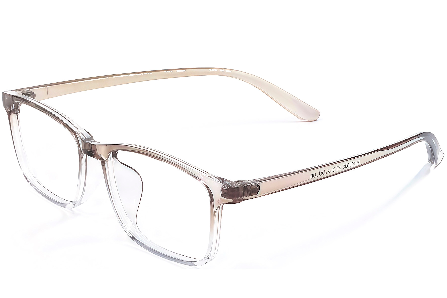 Rechteckige braune TR90-Brille #BS1924-0267