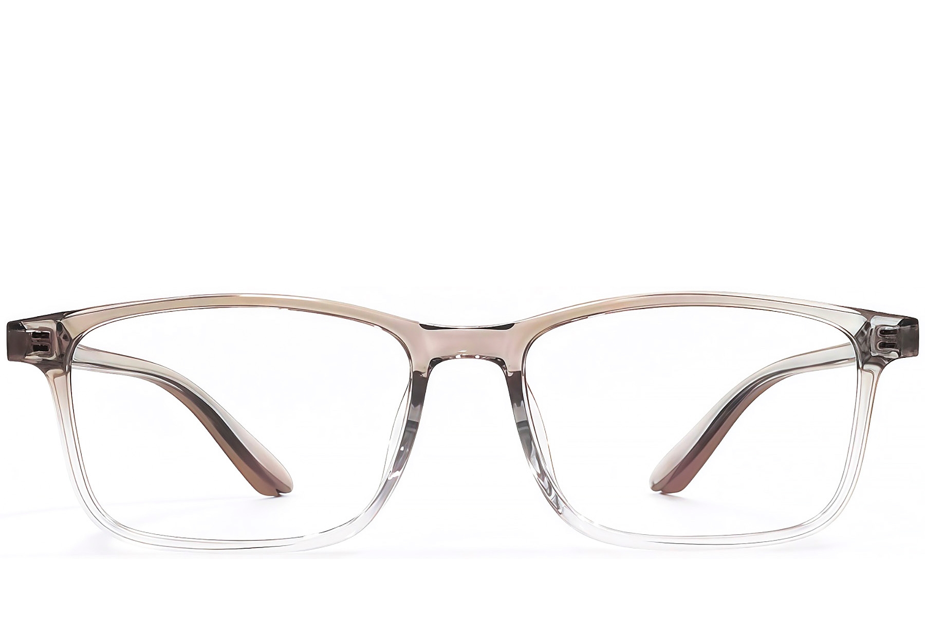 BS1924-0267_Brown_Rectangular_TR90_Glasses_front