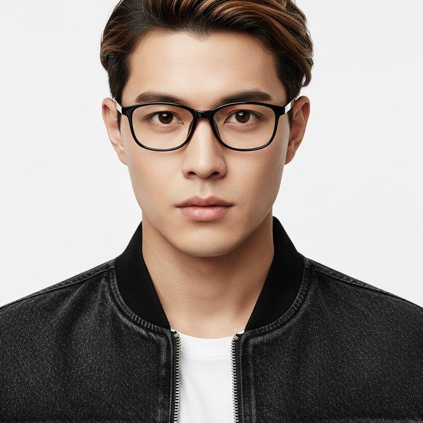 bs1924-0269_black_rectangular_tr90_glasses_front_model