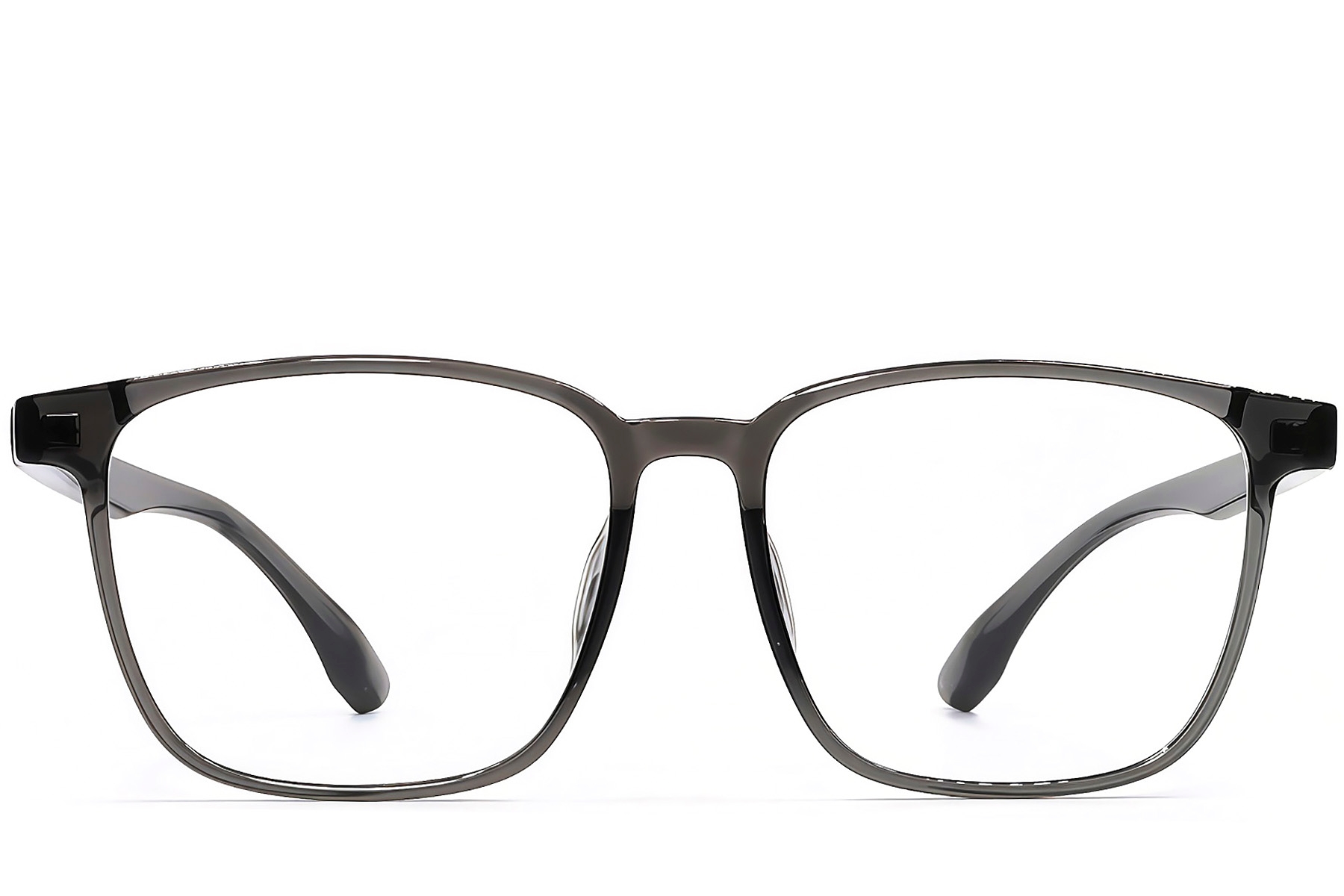 BS1924-0275_Grey_Rectangular_TR90_Glasses_front