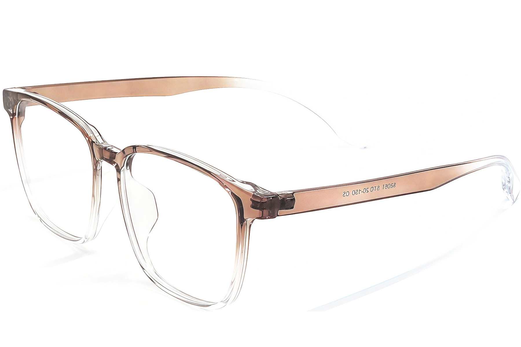 Rectangular Brown TR90 Glasses #BS1924-0276