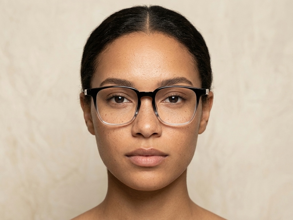 BS1924-0284_Black_Rectangular_TR90_Glasses-tryon_female