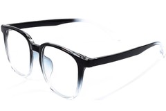 Rechteckige schwarze TR90-Brille #BS1924-0284