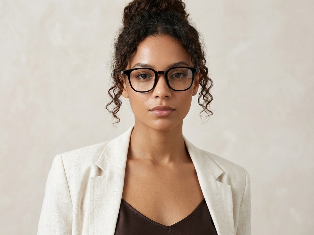 BS1924-0285_Black_Rectangular_TR90_Glasses-tryon_female
