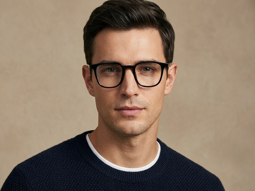 BS1924-0285_Black_Rectangular_TR90_Glasses-tryon_male