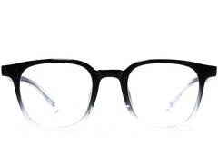 BS1924-0290_Black_Rectangular_TR90_Glasses_front