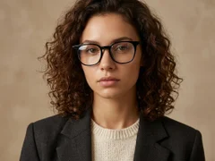 BS1924-0291_Black_Oval_TR90_Glasses-tryon_female