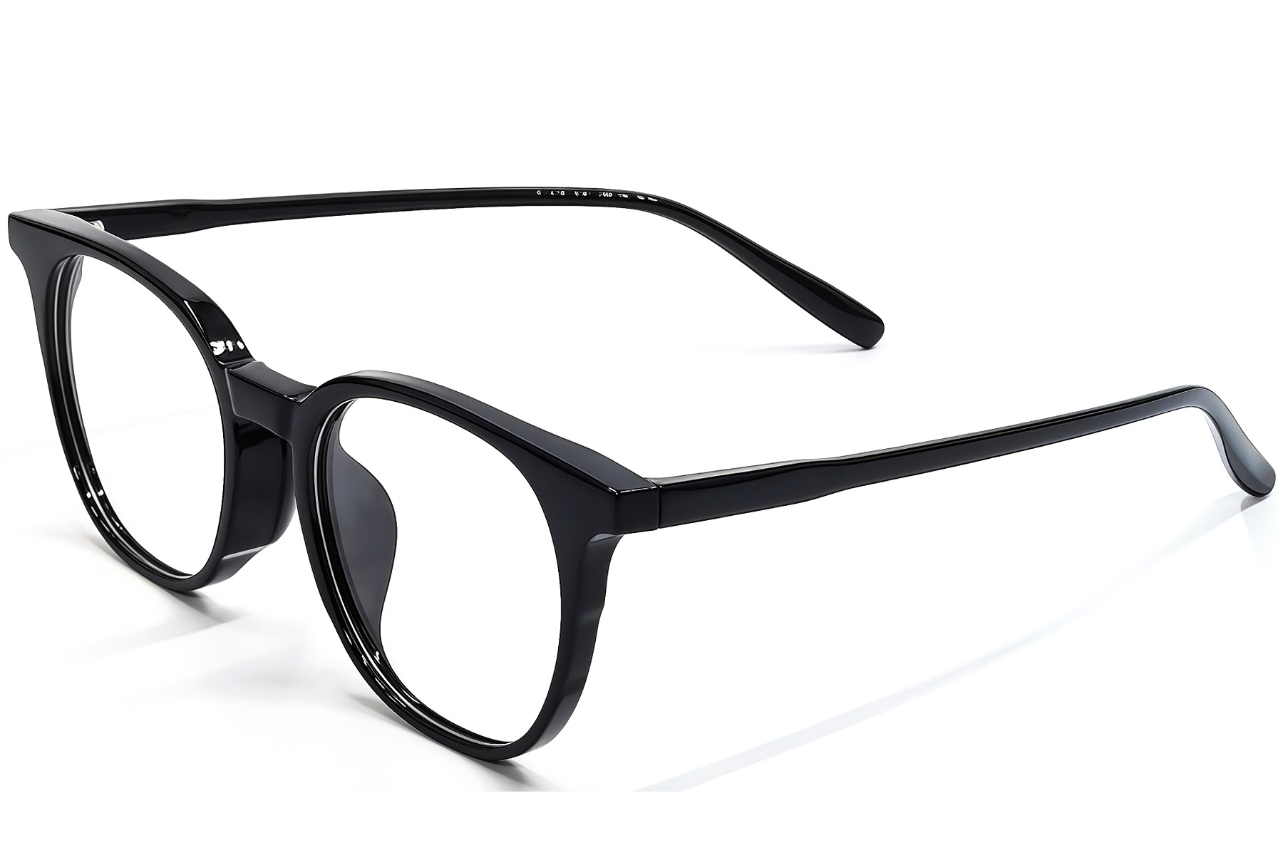 Oval Black TR90 Glasses #BS1924-0291