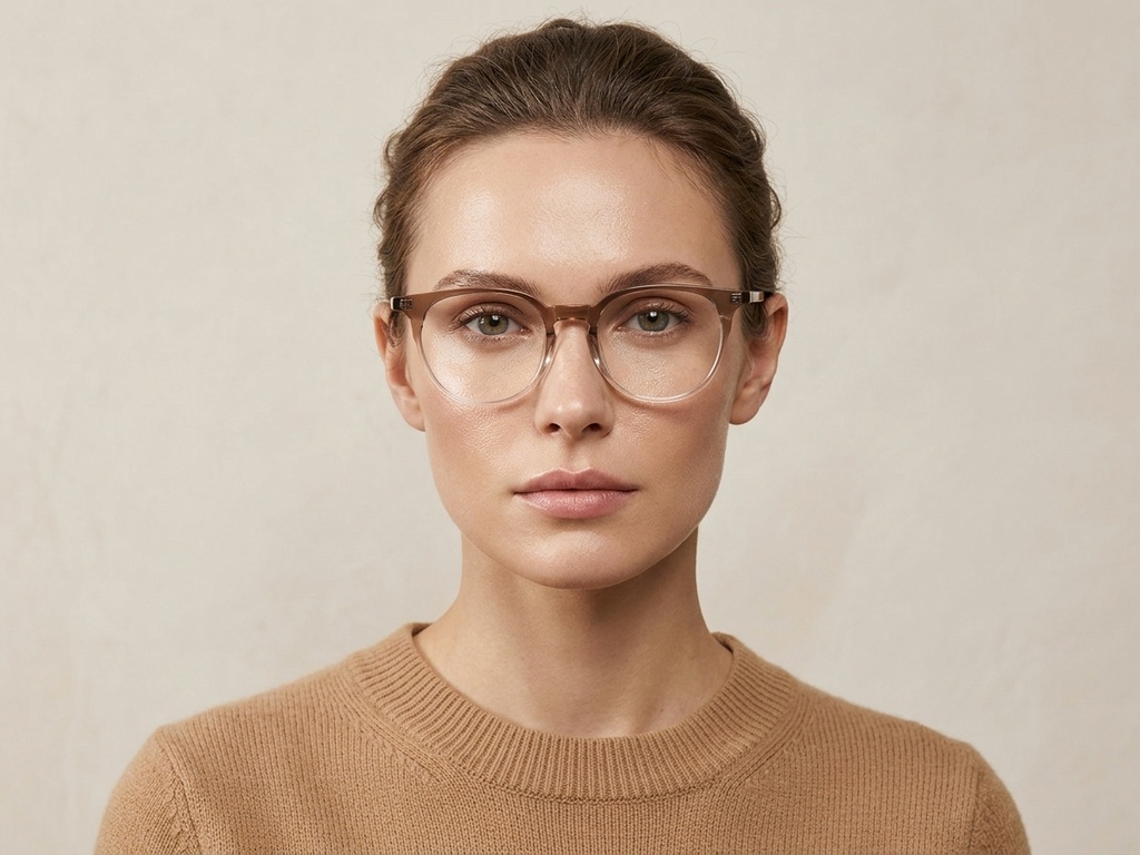 BS1924-0294_Brown_Oval_TR90_Glasses-tryon_female