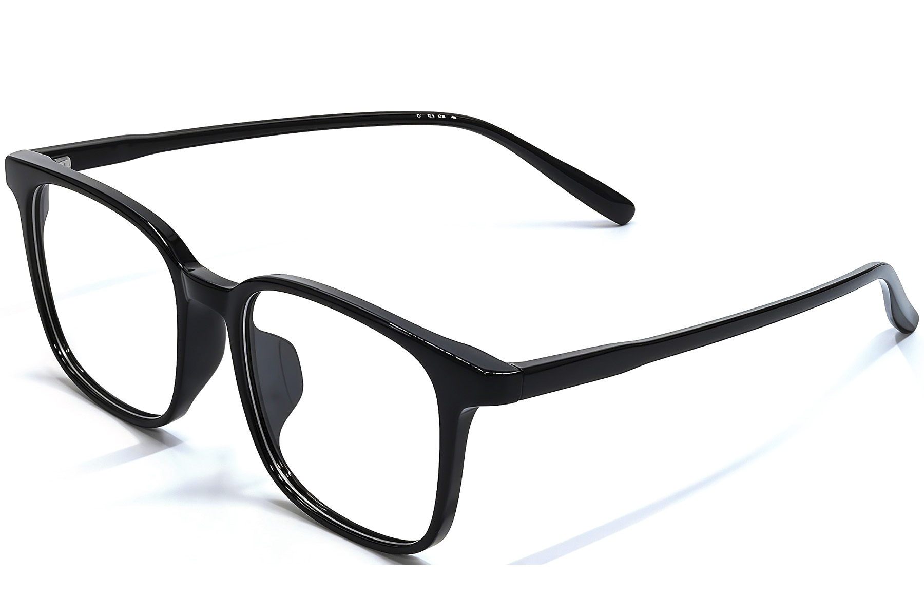 Rectangular Black TR90 Glasses #BS1924-0297