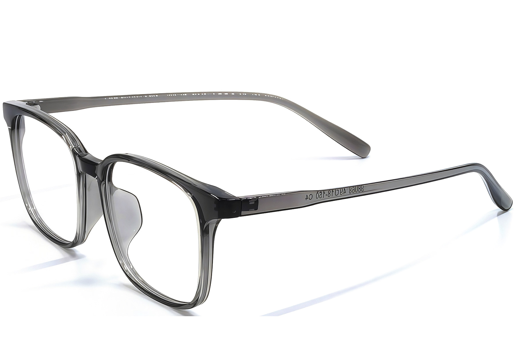 Rechteckige graue TR90-Brille #BS1924-0299