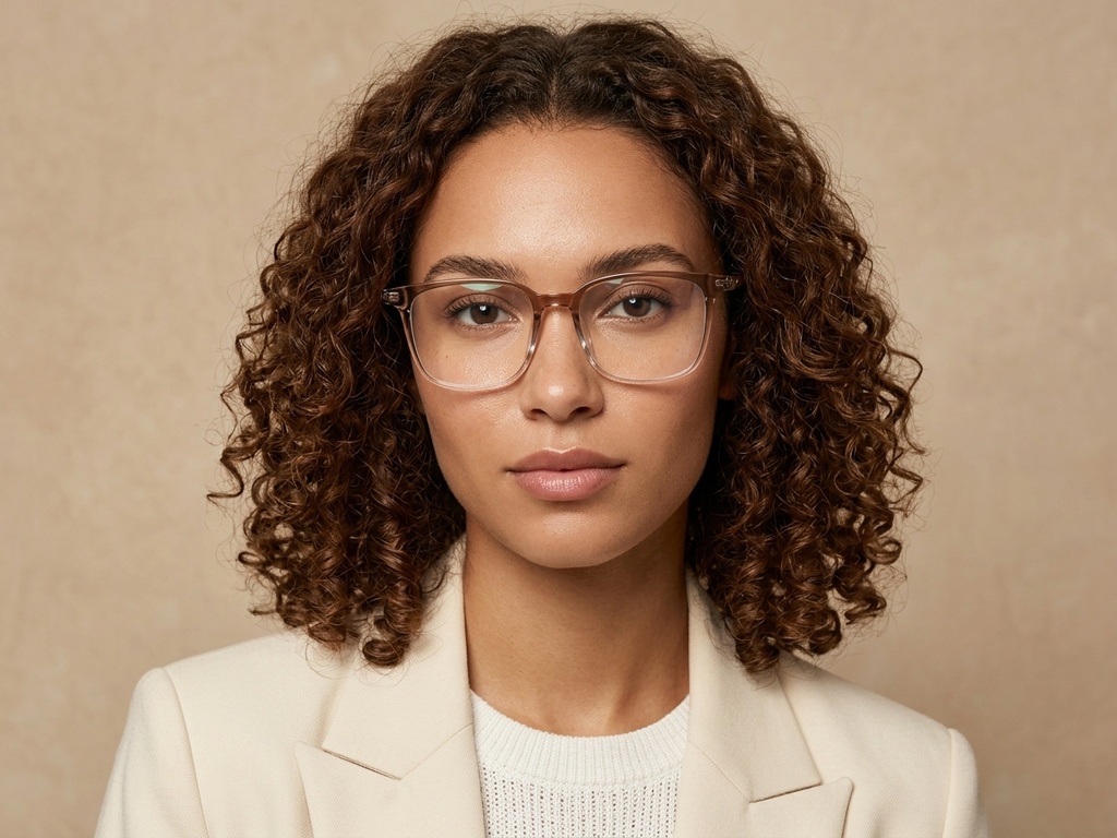 BS1924-0300_Brown_Rectangular_TR90_Glasses-tryon_female
