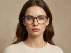 BS1924-0301_Brown_Rectangular_TR90_Glasses-tryon_female