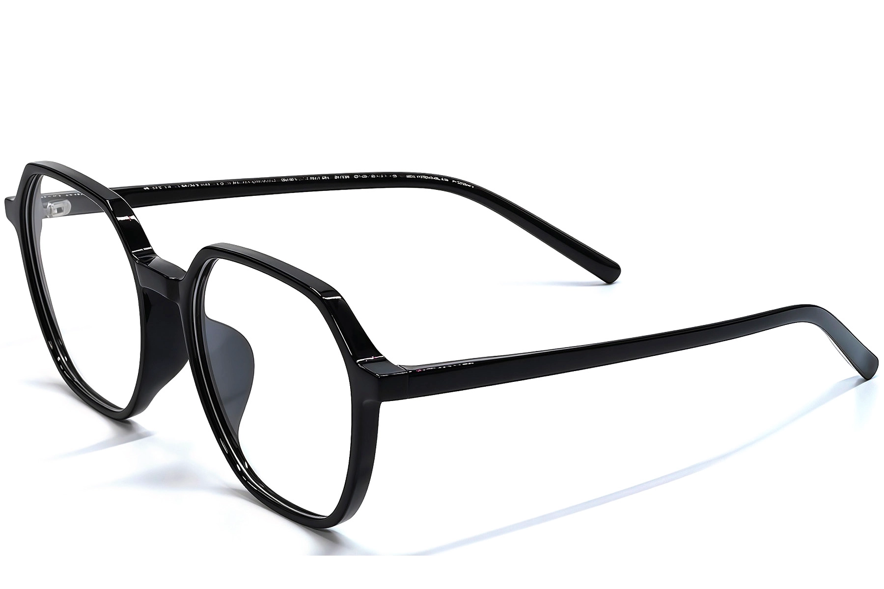 Geometric Black TR90 Glasses #BS1924-0303