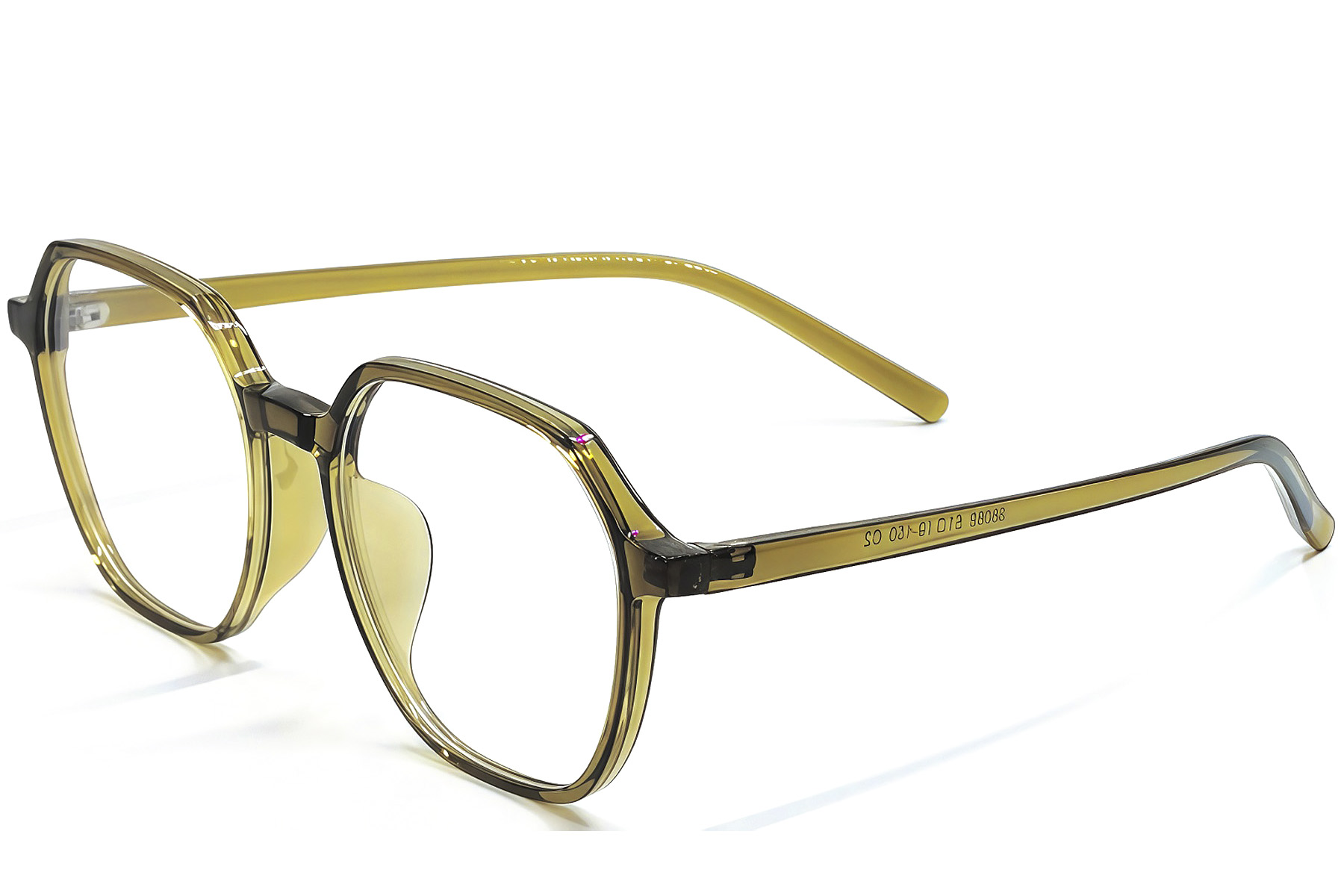 Geometrische grüne TR90-Brille #BS1924-0304