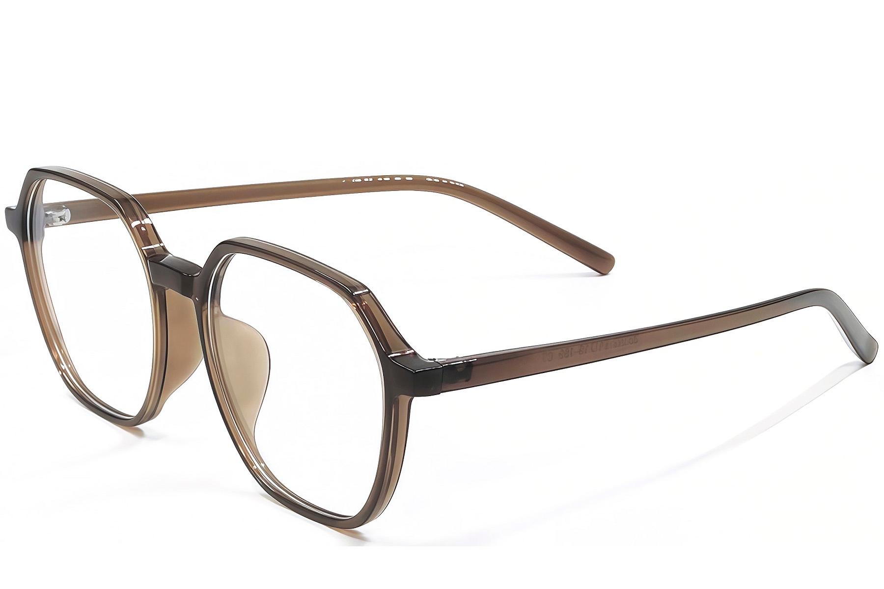Geometric Brown TR90 Glasses #BS1924-0308