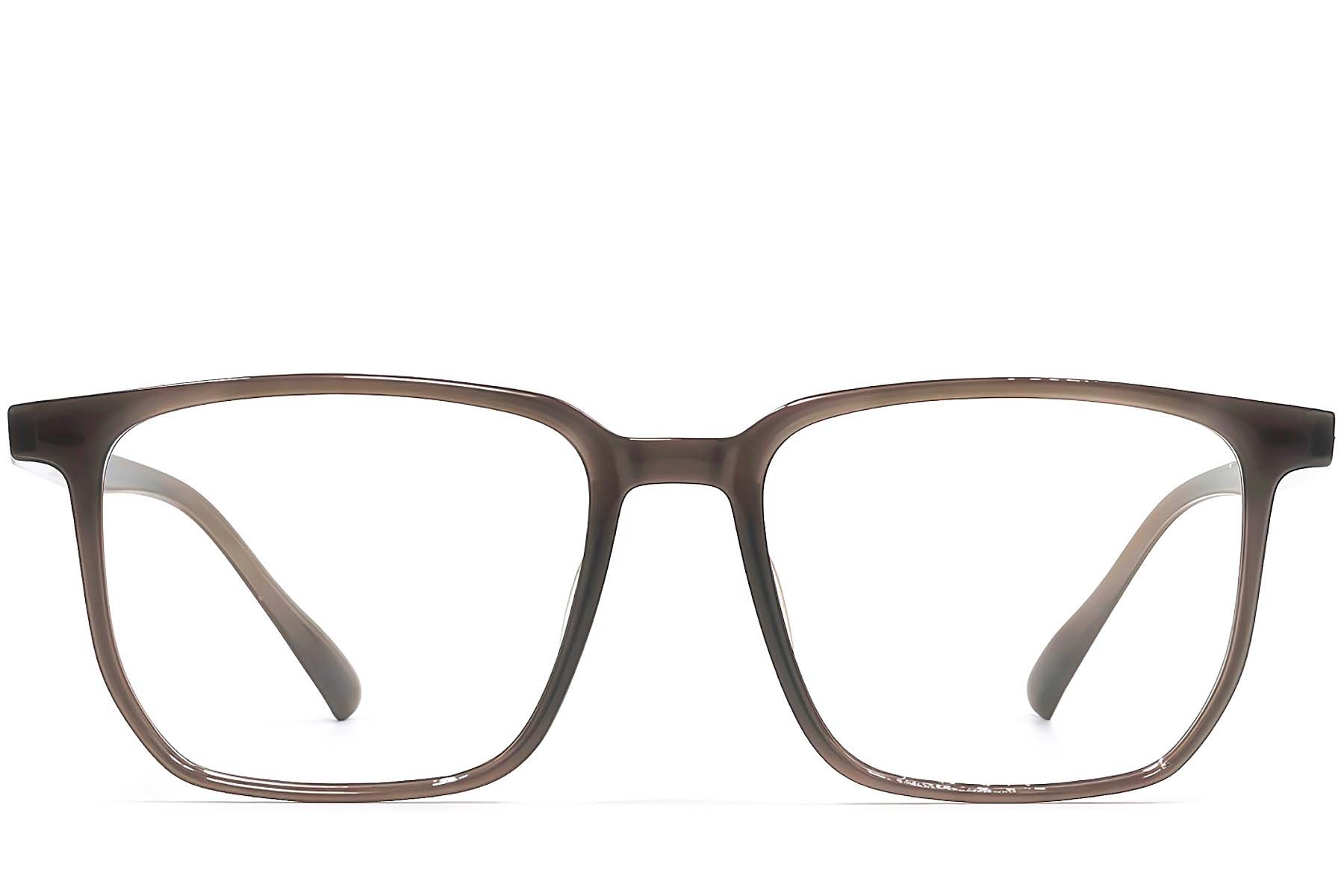 BS1924-0309_Brown_Rectangular_TR90_Glasses_front