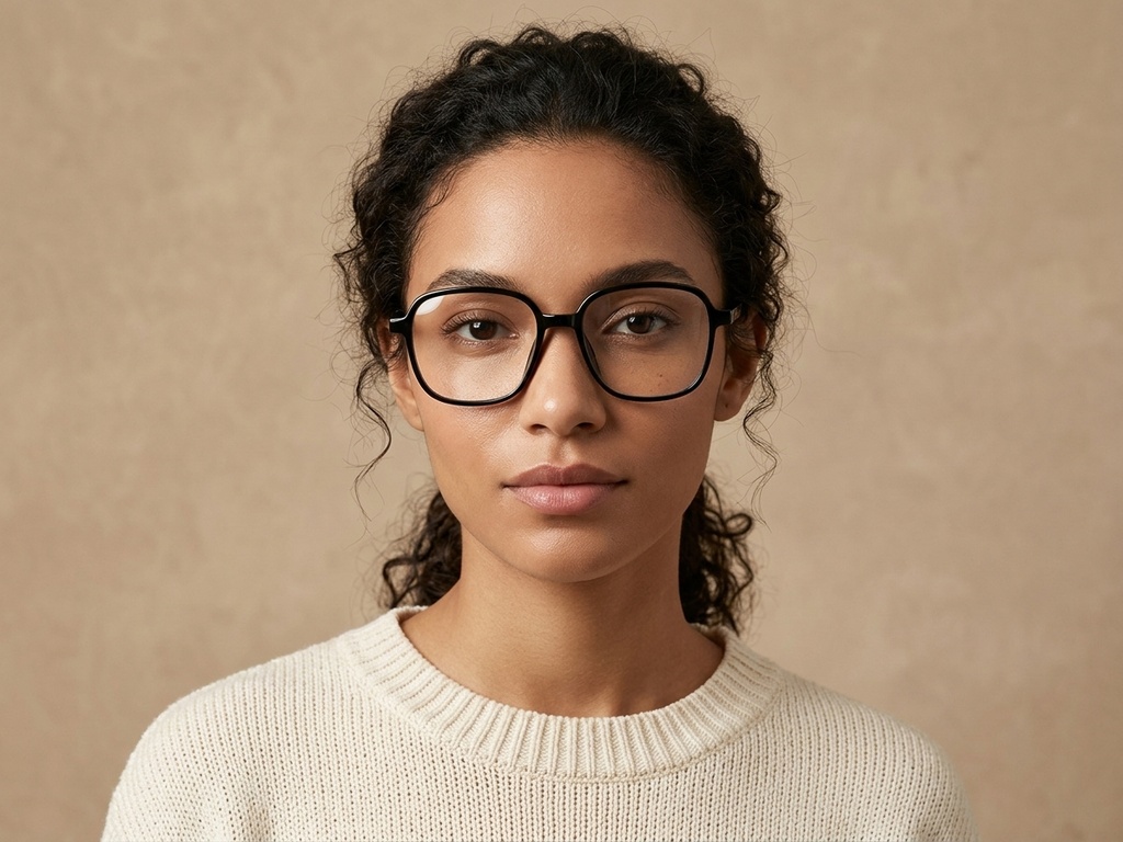 BS1924-0314_Black_Geometric_TR90_Glasses-tryon_female
