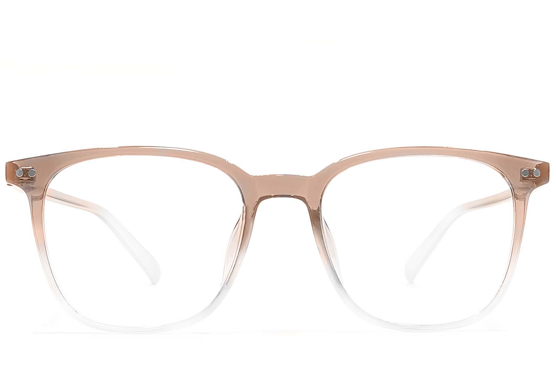 BS1924-0328_Brown_Rectangular_TR90_Glasses_front