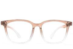 BS1924-0345_Brown_Rectangular_TR90_Glasses_front