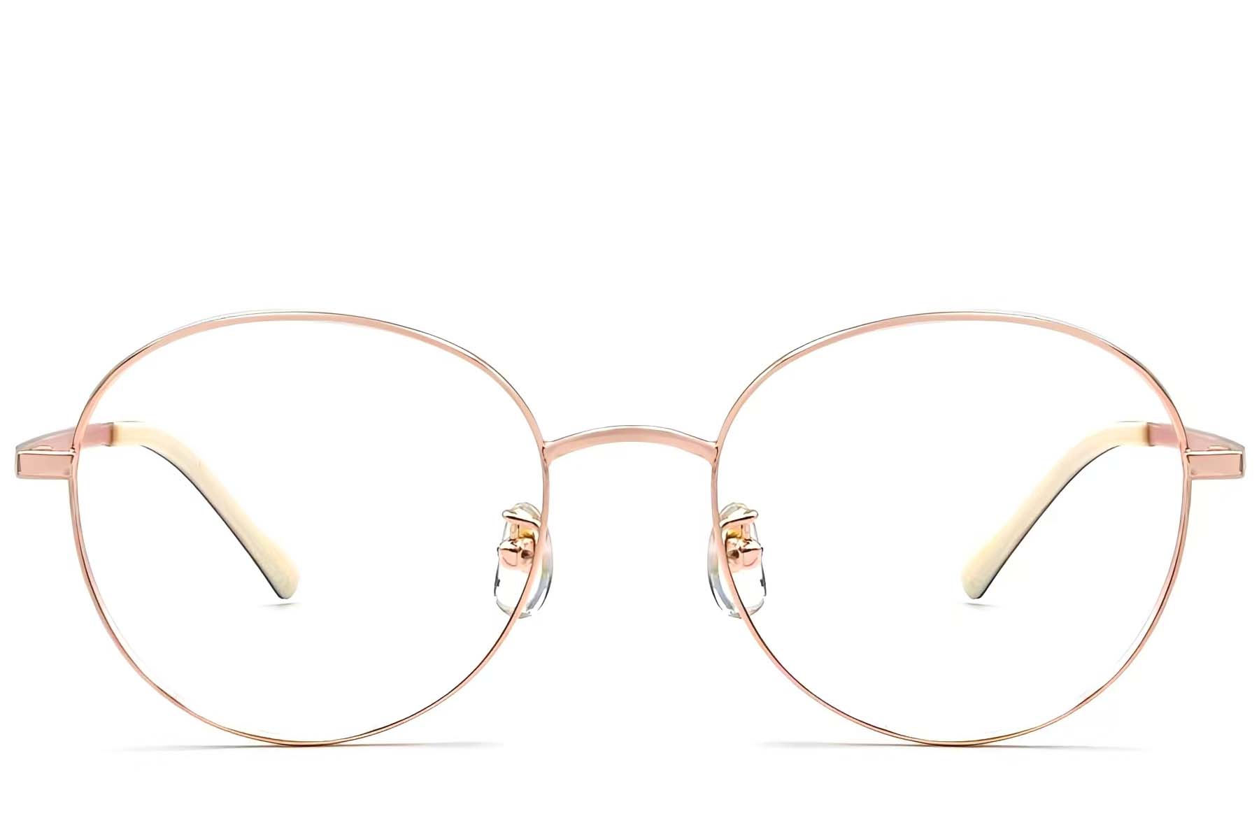 BS1924-0346_Pink_Oval_Titanium_Glasses_front