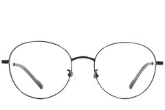BS1924-0348_Black_Oval_Titanium_Glasses_front