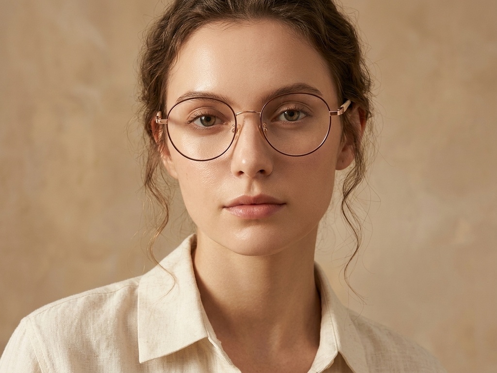 BS1924-0349_Black_Oval_Titanium_Glasses-tryon_female