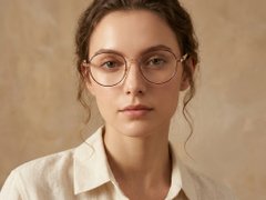 BS1924-0349_Black_Oval_Titanium_Glasses-tryon_female