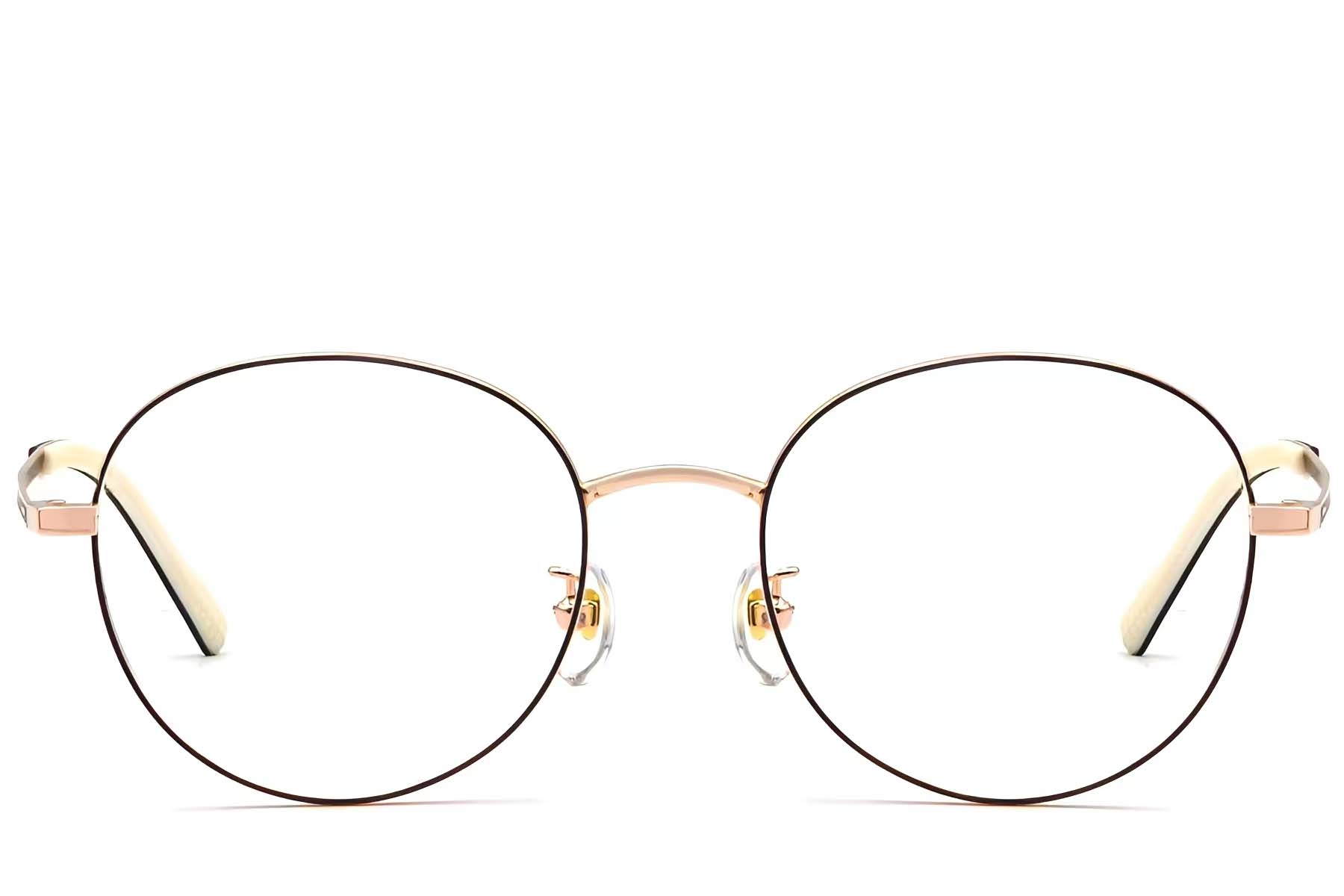 BS1924-0349_Black_Oval_Titanium_Glasses_front