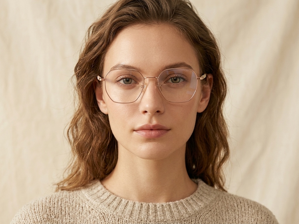 BS1924-0353_Pink_Geometric_Titanium_Glasses-tryon_female