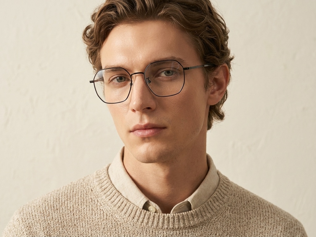 BS1924-0355_Black_Geometric_Titanium_Glasses-tryon_male