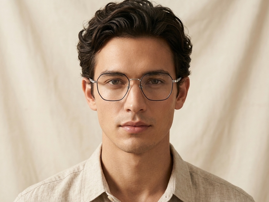 BS1924-0357_Black_Geometric_Titanium_Glasses-tryon_male