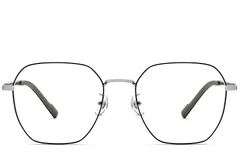 BS1924-0357_Black_Geometric_Titanium_Glasses_front