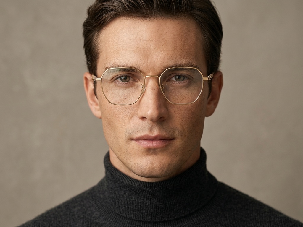 BS1924-0358_Golden_Geometric_Titanium_Glasses-tryon_male